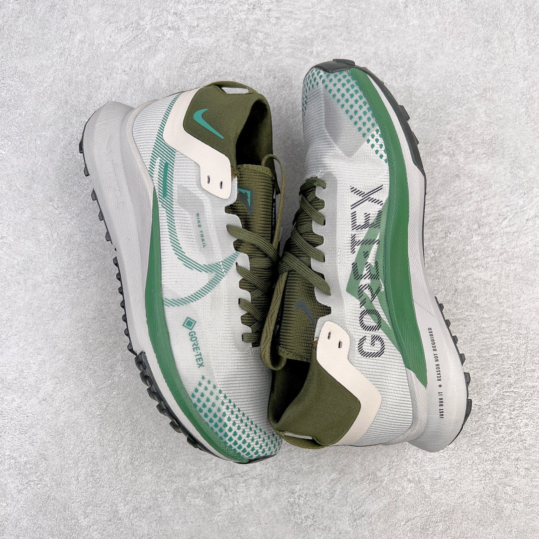 Nike Pegasus Trail 4 Gore - Tex 白绿色 低筒 户外 跑步鞋 运动鞋 休闲鞋 徒步鞋 男鞋 女鞋 FB2193-001