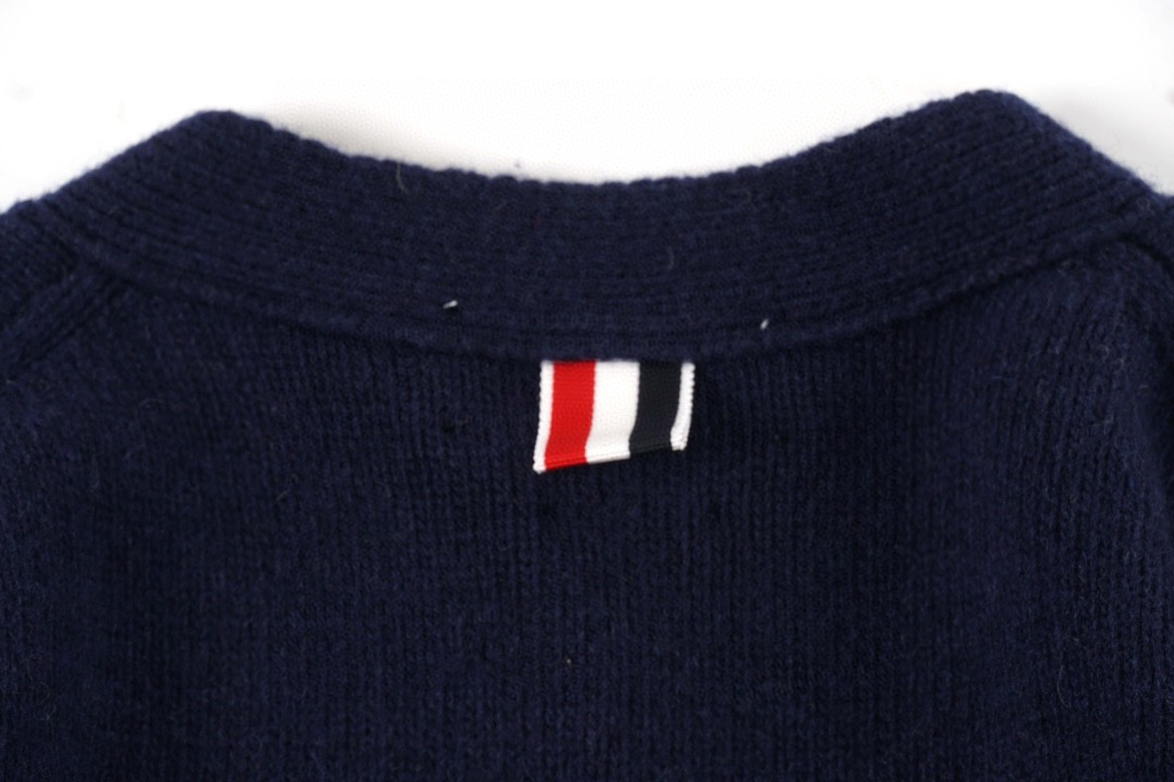 Thom Browne 21FW 四条纹单排扣羊毛衫 藏青色 针织衫 开衫 毛衣 外套 长袖 男女同款 