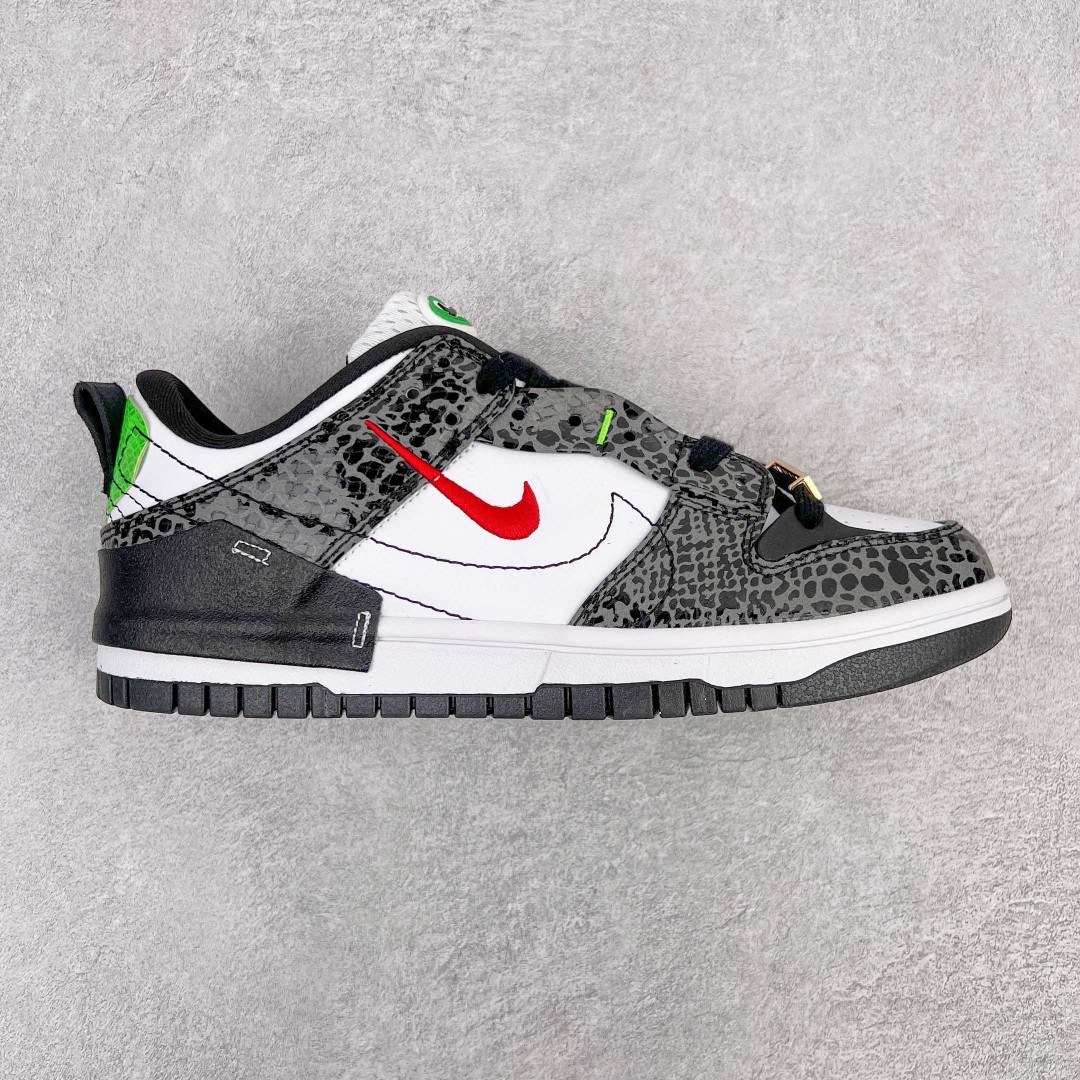 Dunk Low Disrupt 2 黑白绿 蛇纹 低筒 复古板鞋 休闲鞋 男鞋 女鞋 DV1490-161