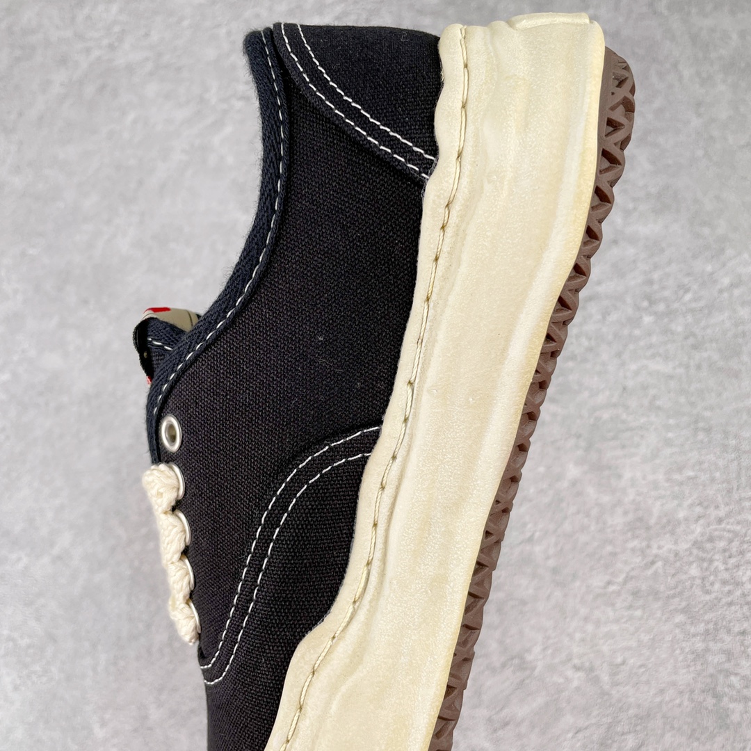 MIHARA YASUHIRO Original MMY 三原康裕 黑色 做旧 低筒 溶胶鞋 帆布鞋 板鞋 休闲鞋 增高鞋 男鞋 女鞋 A07FW719