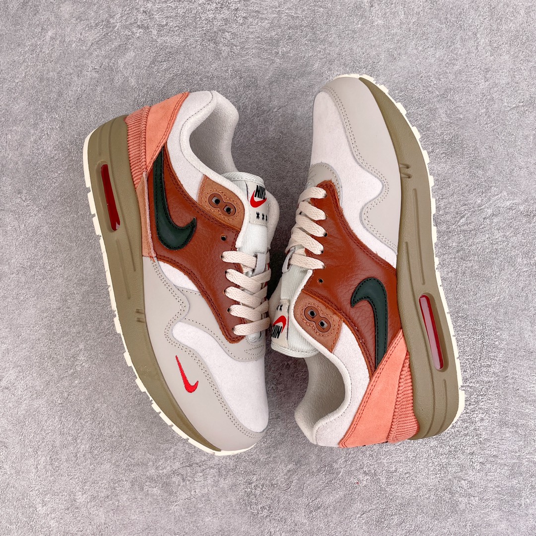 Air Max 1 Amsterdam City Pack 阿姆斯特丹城市公园 灰粽 低筒 减震运动鞋 休闲鞋 板鞋 男鞋 女鞋 CV1638-200