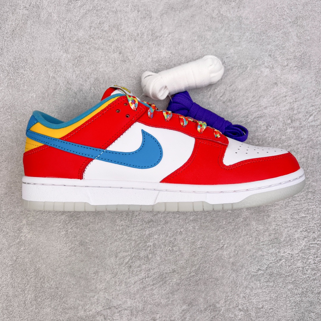 Nike Dunk Low QS Fruity Pebbles 白红蓝 水果麦片 勒布朗詹姆斯 低筒 复古板鞋 休闲鞋 男鞋 女鞋 DH80
