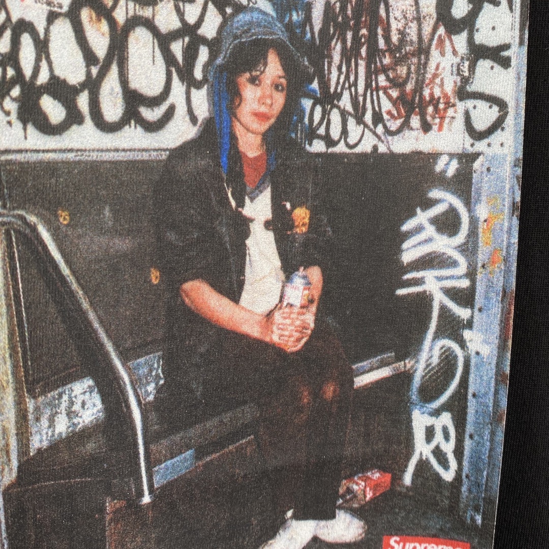 Supreme  21FW LADY PINK  Tee 平克夫人 黑色  印花纯色短袖   短袖 T 恤 男女同款 