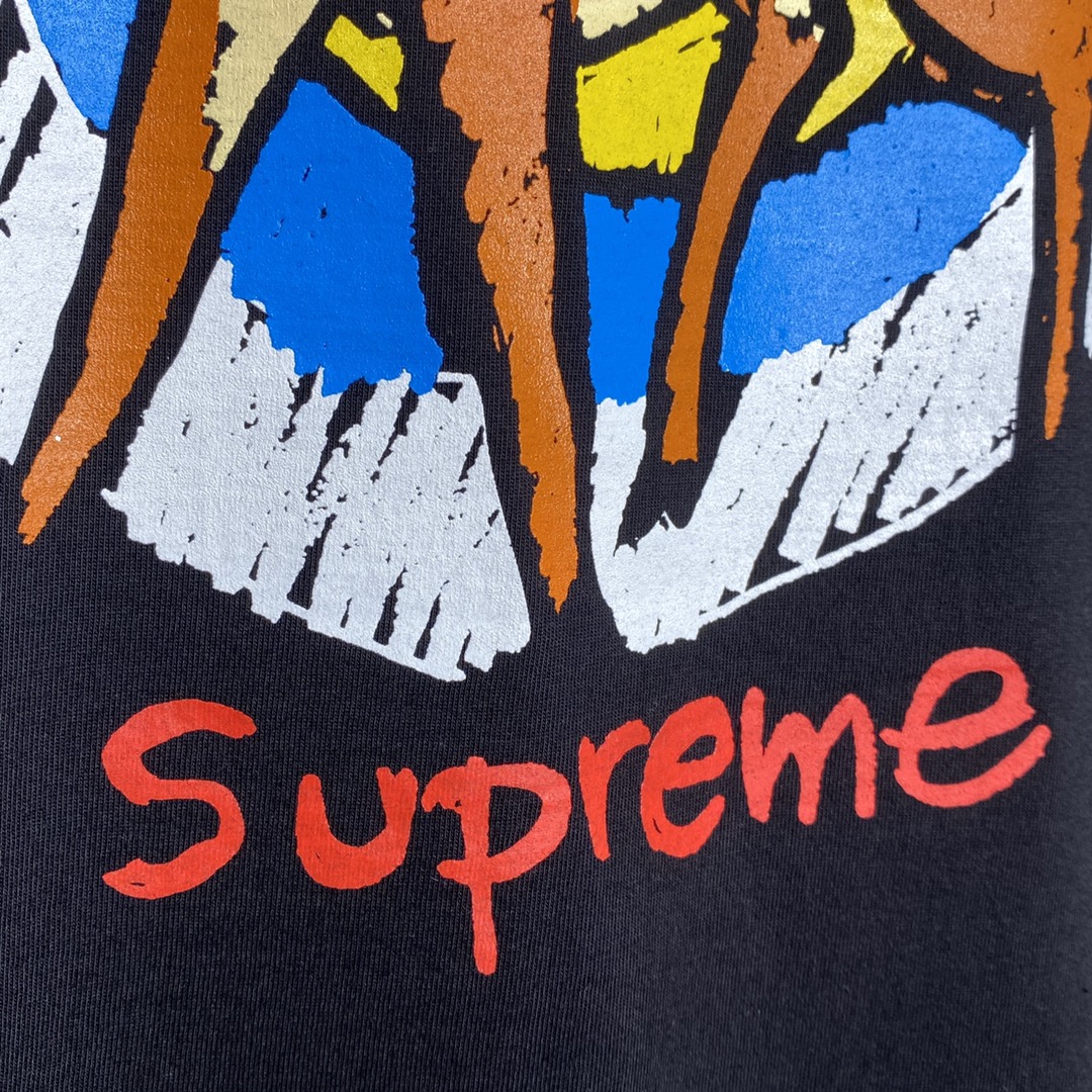 Supreme  22SS Deer Tee 小鹿 黑色  印花纯色短袖   短袖 T 恤 男女同款 