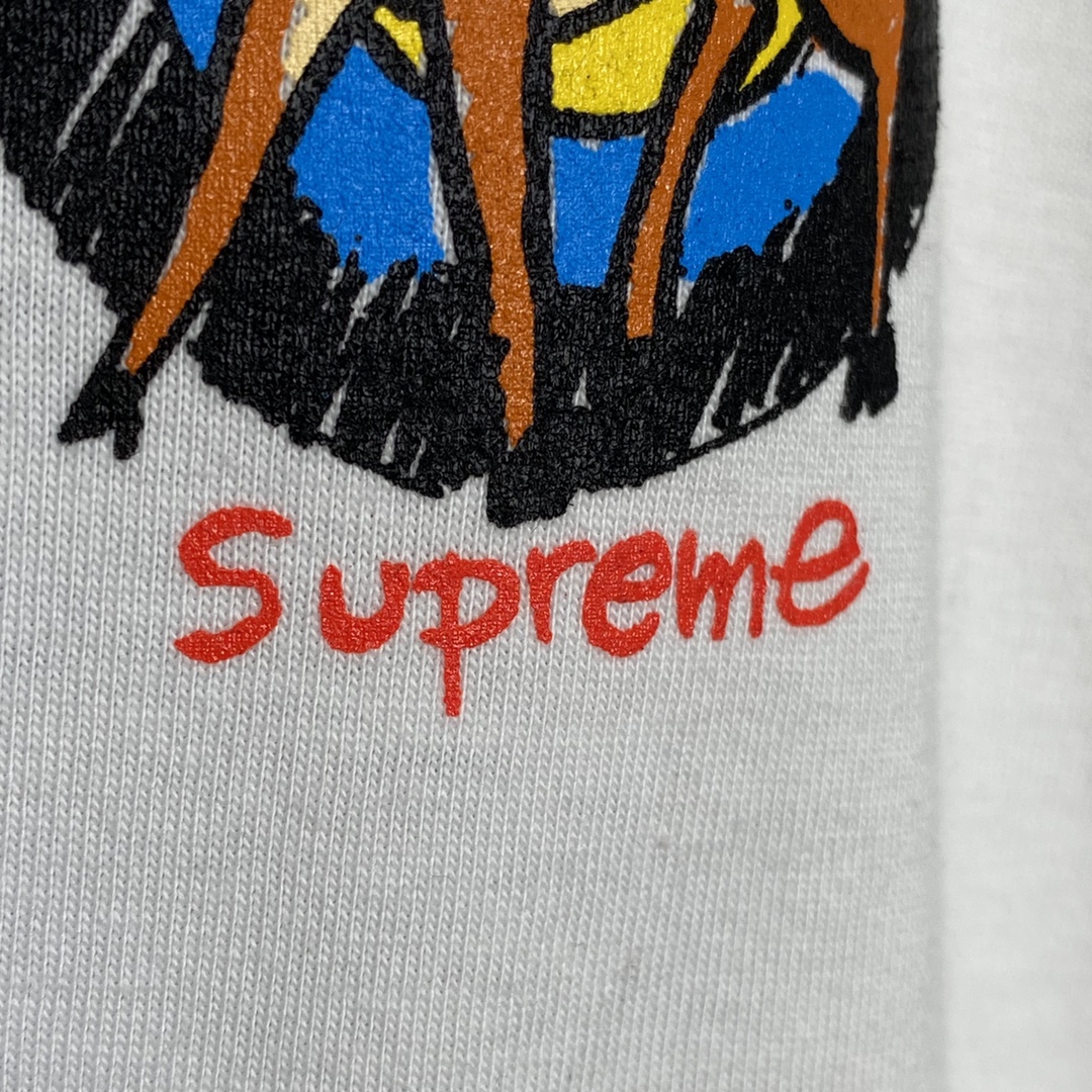 Supreme  22SS Deer Tee 小鹿 白色  印花纯色短袖   短袖 T 恤 男女同款 
