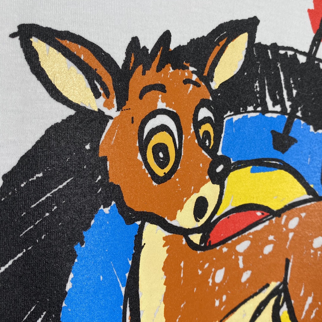 Supreme  22SS Deer Tee 小鹿 白色  印花纯色短袖   短袖 T 恤 男女同款 