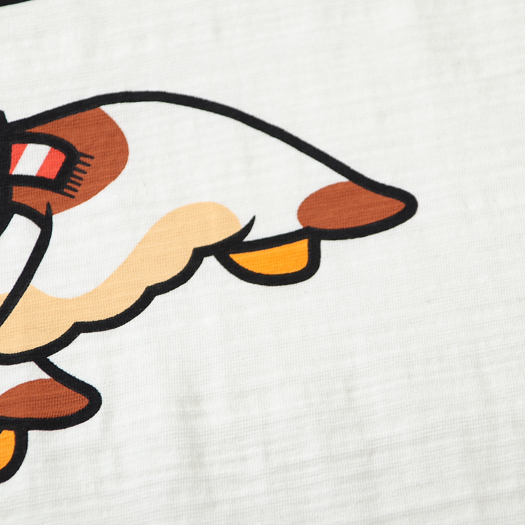 HUMAN MADE FW21 白色 比翼双飞 鸭子爱心 印花短袖T恤 男女同款 HM22TE012