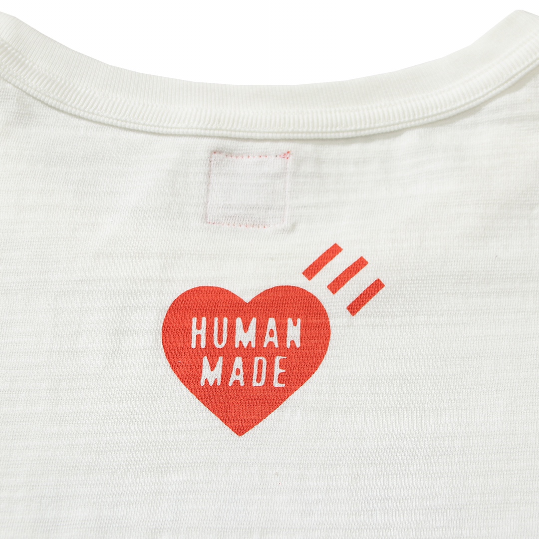 HUMAN MADE FW21 白色 比翼双飞 鸭子爱心 印花短袖T恤 男女同款 HM22TE012