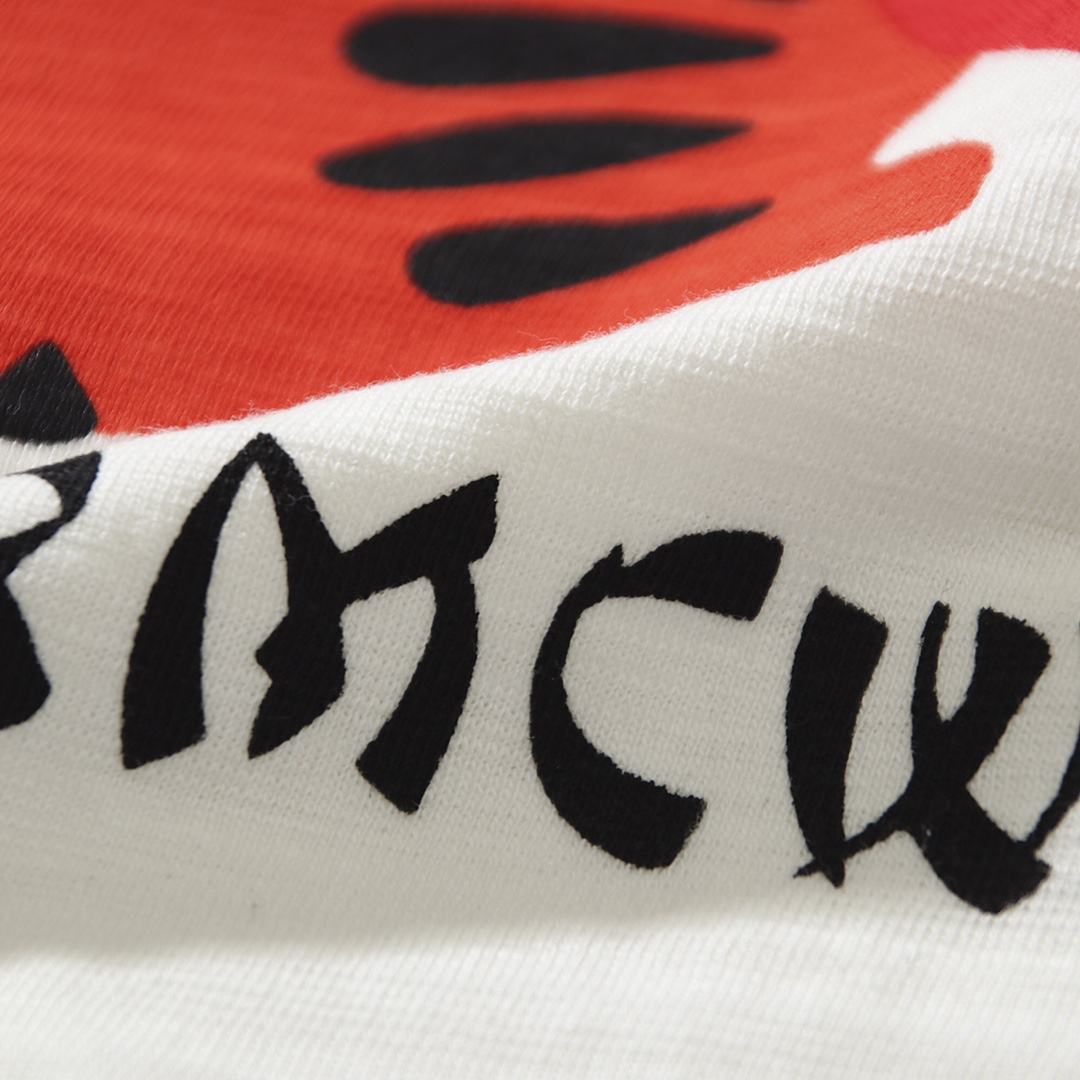 HUMAN MADE FW20 白色 爱心老虎 鸭子爱心 卡通印花 圆领短袖T恤 男女同款  