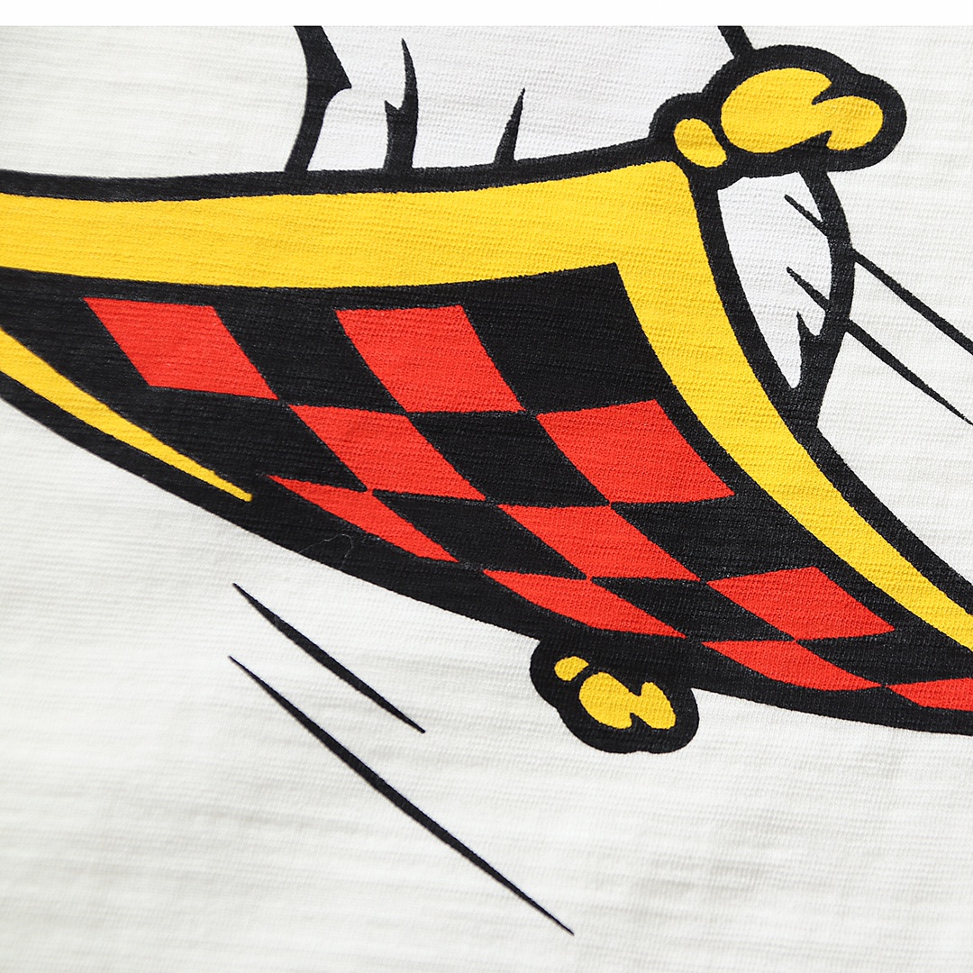 HUMAN MADE SS22 kNOW Nigo 白色 鸭子爱心 卡通印花 圆领短袖T恤 男女同款 XX23TE009