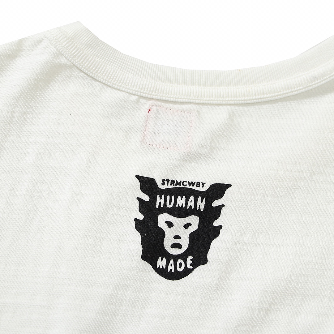 HUMAN MADE Dry Alls 白色 三只鸭 卡通印花 圆领短袖T恤 男女同款 HM20TE023