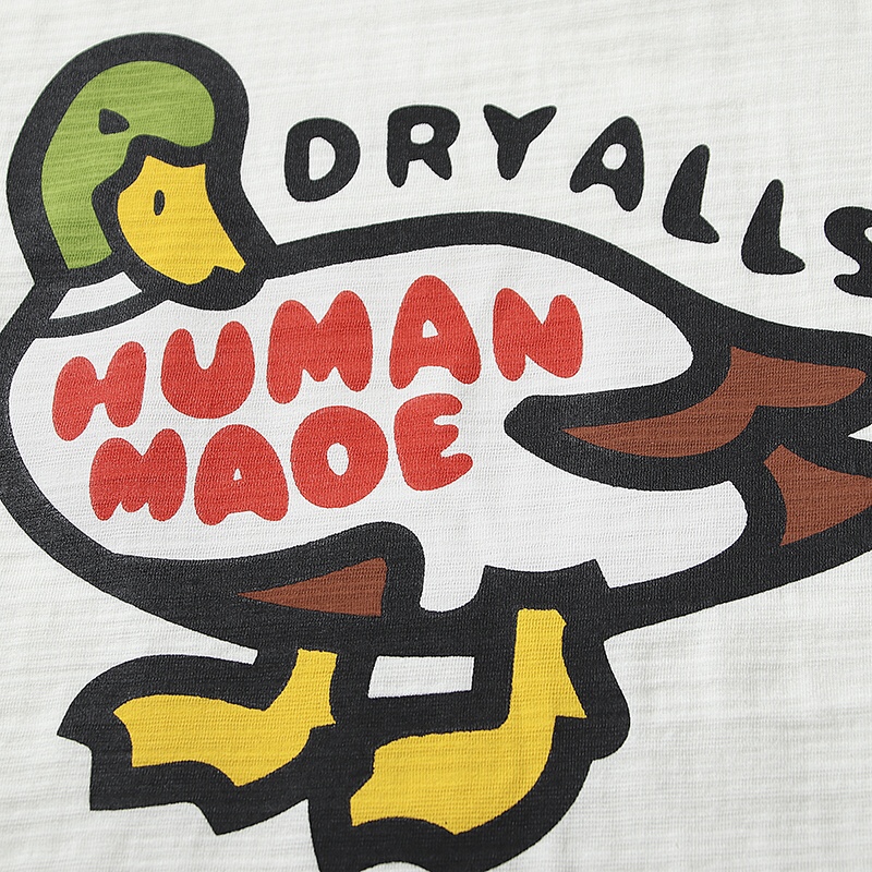 HUMAN MADE Harajuku 白色 黑色 回头鸭 鸭子爱心 卡通印花 圆领短袖T恤 男女同款 HM20TE001