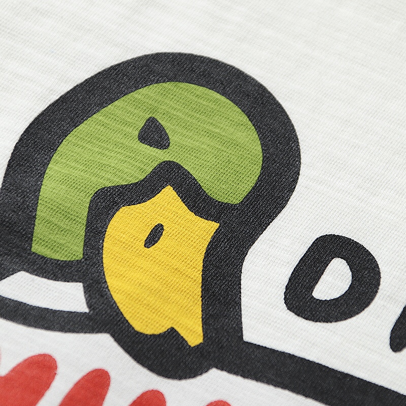 HUMAN MADE Harajuku 白色 黑色 回头鸭 鸭子爱心 卡通印花 圆领短袖T恤 男女同款 HM20TE001