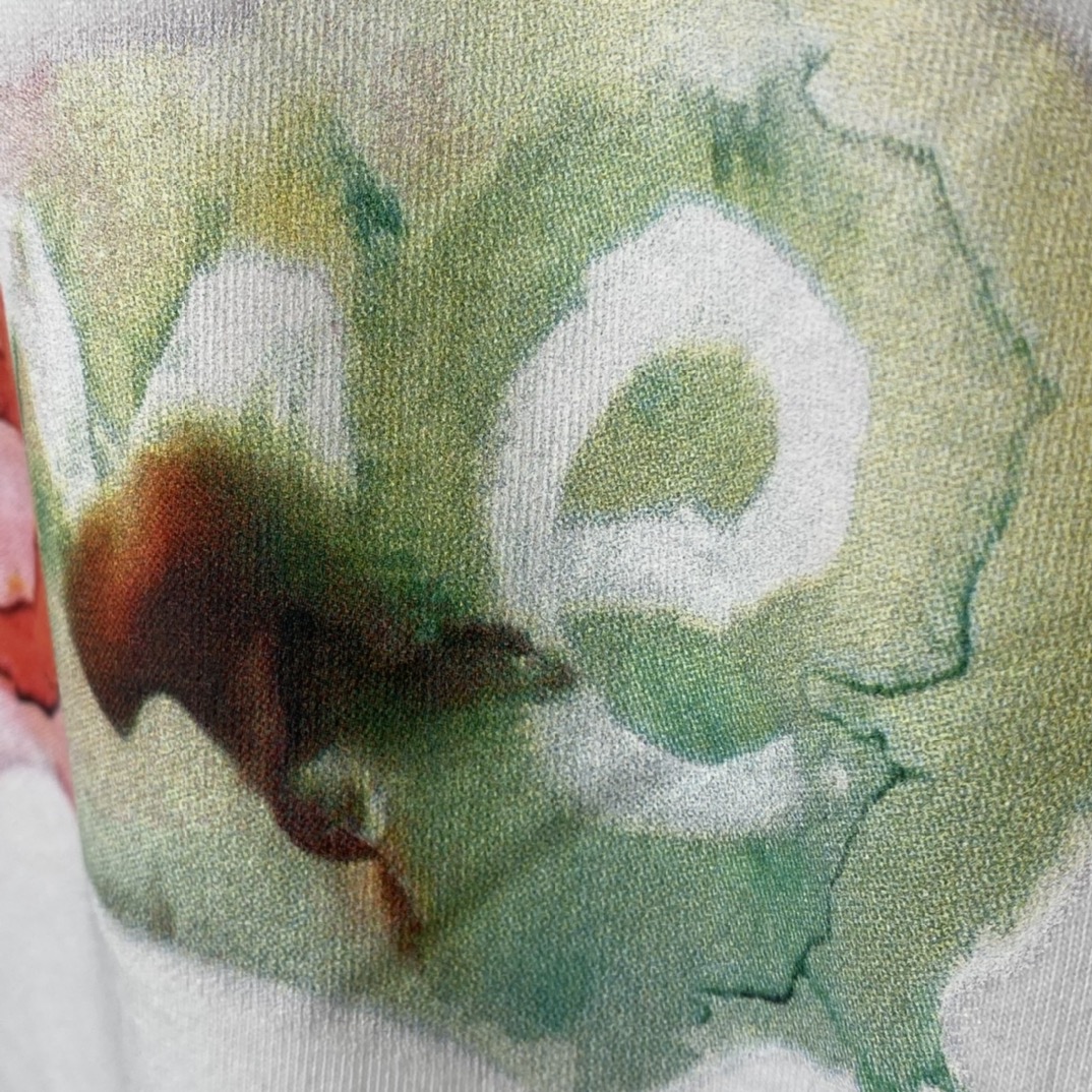 SUPREME 23SS Tee 水彩色 logo 白色 短袖 T 恤 男女同款  