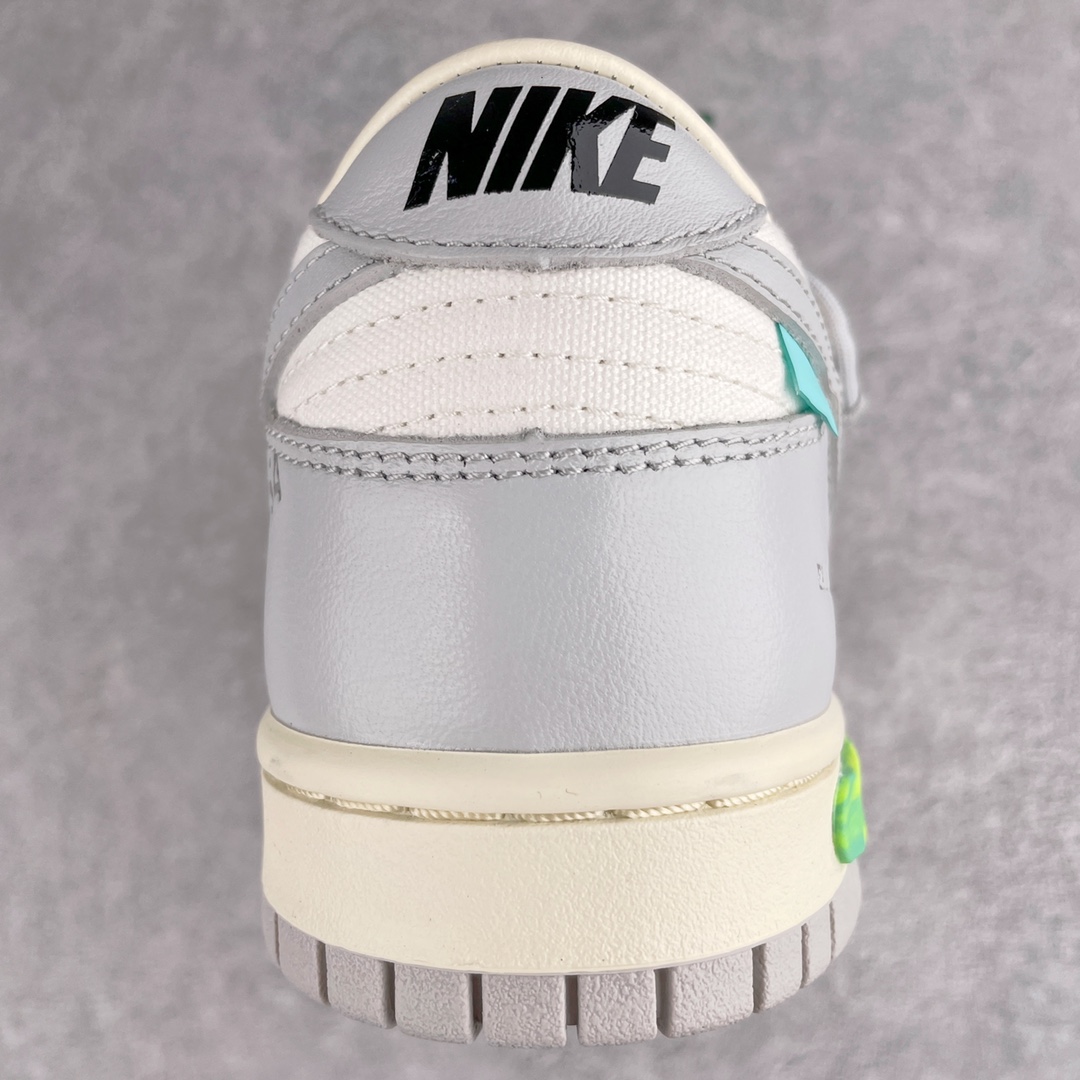  NO.42 Off-White Dunk  Low THE 50-42  灰白  綠釦子 低筒 板鞋 休闲鞋 滑板鞋 男鞋 女鞋 DM1602-117