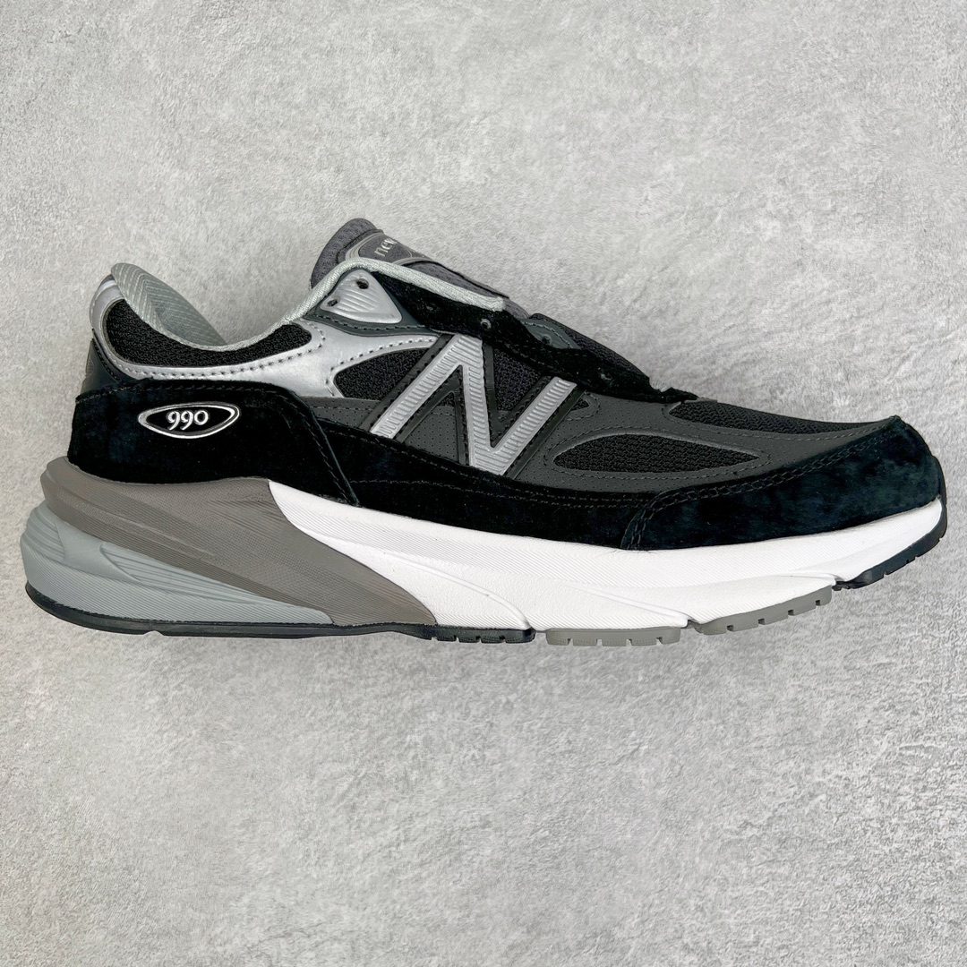 新版 New Balance 990 V6  低筒 潮流复古跑鞋 减震防滑 休闲鞋 板鞋 运动鞋 波鞋 男鞋 女鞋 黑灰色 M990BK6