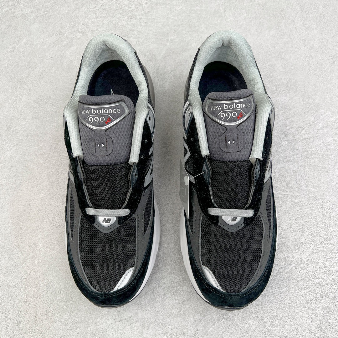 新版 New Balance 990 V6  低筒 潮流复古跑鞋 减震防滑 休闲鞋 板鞋 运动鞋 波鞋 男鞋 女鞋 黑灰色 M990BK6