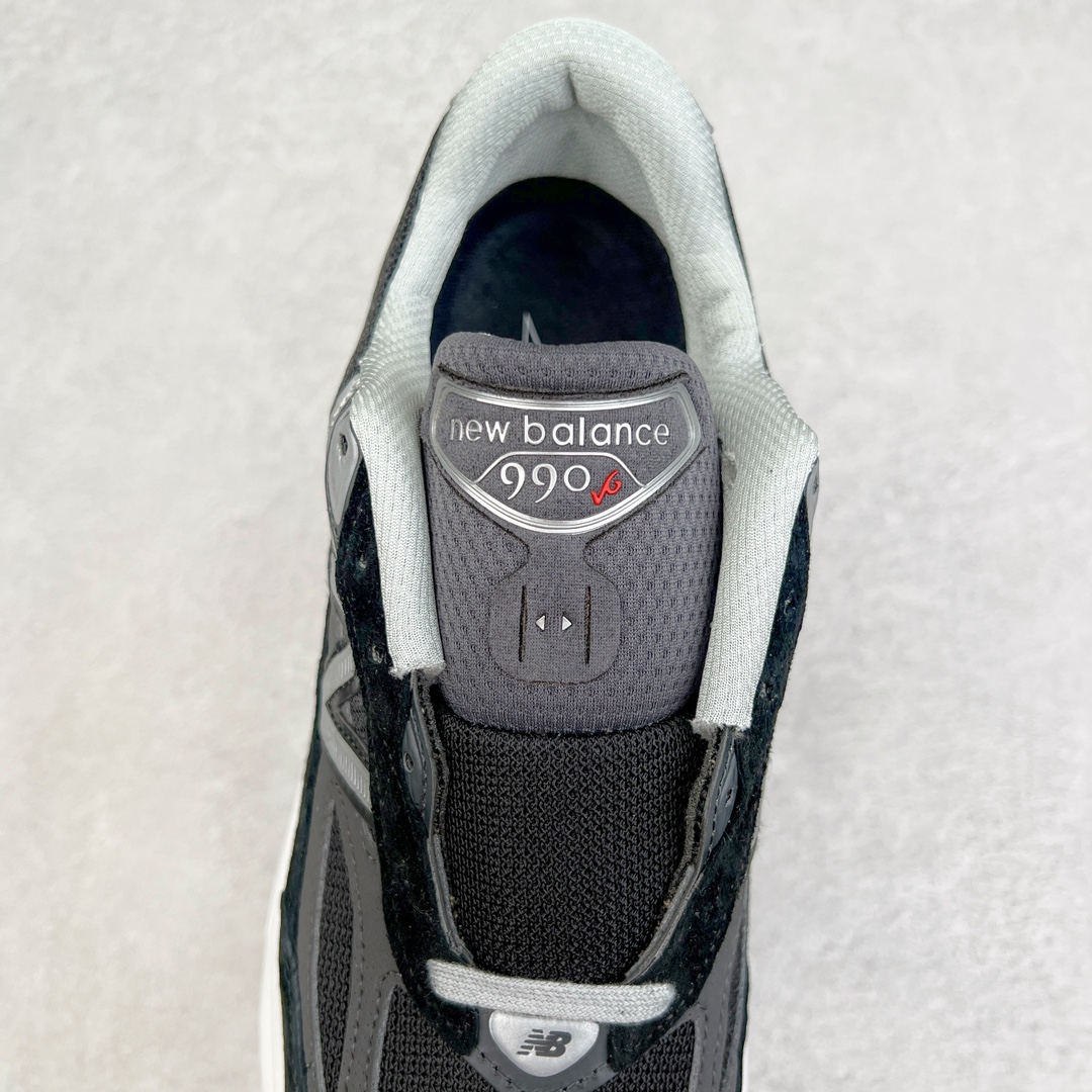 新版 New Balance 990 V6  低筒 潮流复古跑鞋 减震防滑 休闲鞋 板鞋 运动鞋 波鞋 男鞋 女鞋 黑灰色 M990BK6