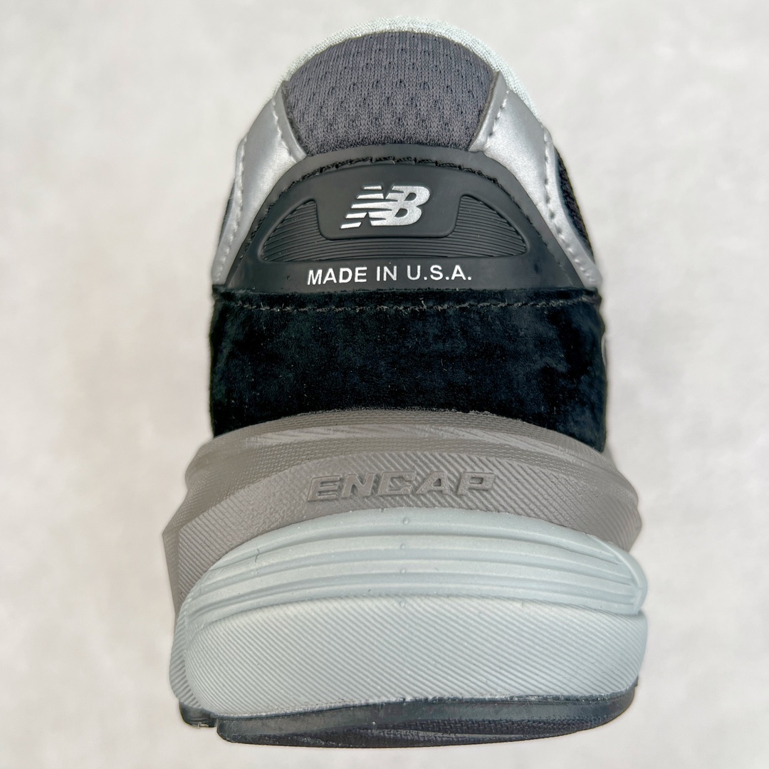 新版 New Balance 990 V6  低筒 潮流复古跑鞋 减震防滑 休闲鞋 板鞋 运动鞋 波鞋 男鞋 女鞋 黑灰色 M990BK6