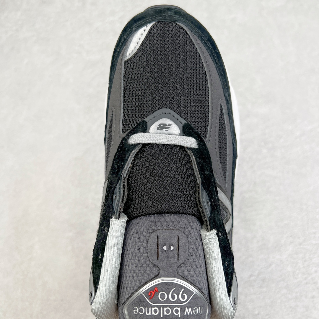 新版 New Balance 990 V6  低筒 潮流复古跑鞋 减震防滑 休闲鞋 板鞋 运动鞋 波鞋 男鞋 女鞋 黑灰色 M990BK6