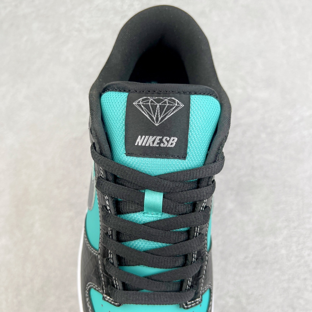 Dunk SB low Diamond Supply Co Tiffany 鑽石  黑綠 低筒 复古板鞋 休闲鞋 男鞋 女鞋 304292-402