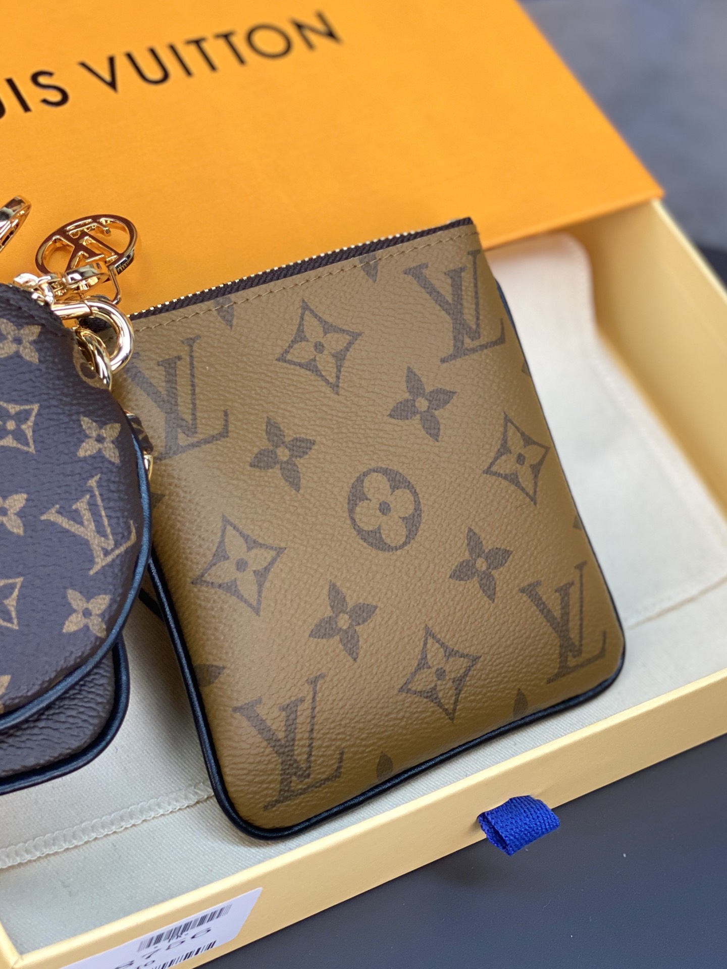 LOUIS VUITTON 路易威登 三件套装 Monogram 经典老花压纹牛皮 钱夹 钱包 卡包 名片夹 女款 M68756
