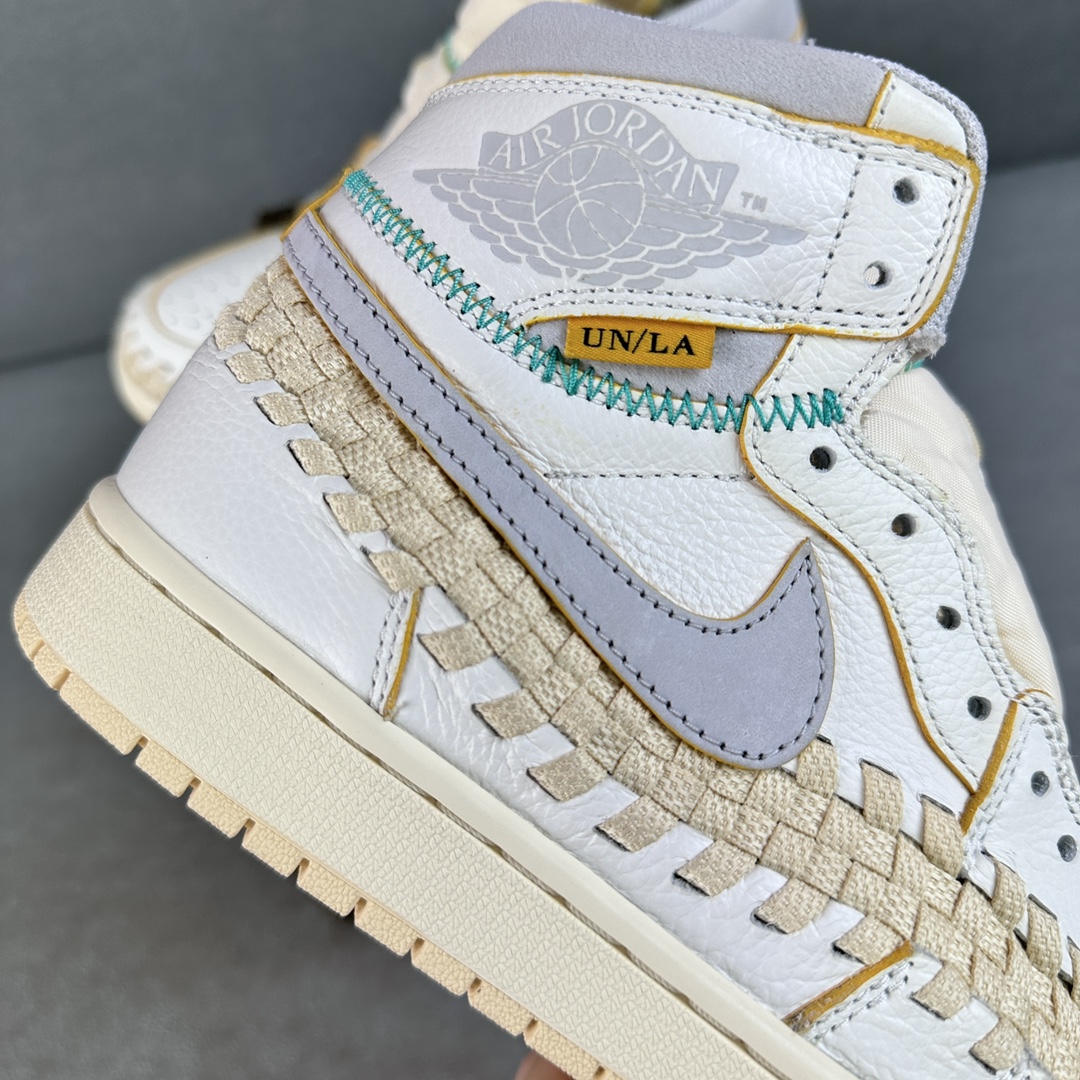 UNION x BEPHIES BEAUTY SUPPLY x AIR JORDAN 1 HIGH OG "SUMMER 96" 編織 高筒 球鞋 休閒鞋 板鞋 波鞋 潮鞋 男鞋女鞋 白灰  FD2565-100