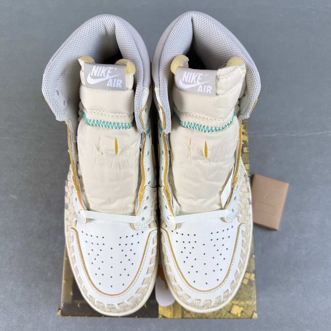 UNION x BEPHIES BEAUTY SUPPLY x AIR JORDAN 1 HIGH OG "SUMMER 96" 編織 高筒 球鞋 休閒鞋 板鞋 波鞋 潮鞋 男鞋女鞋 白灰  FD2565-100