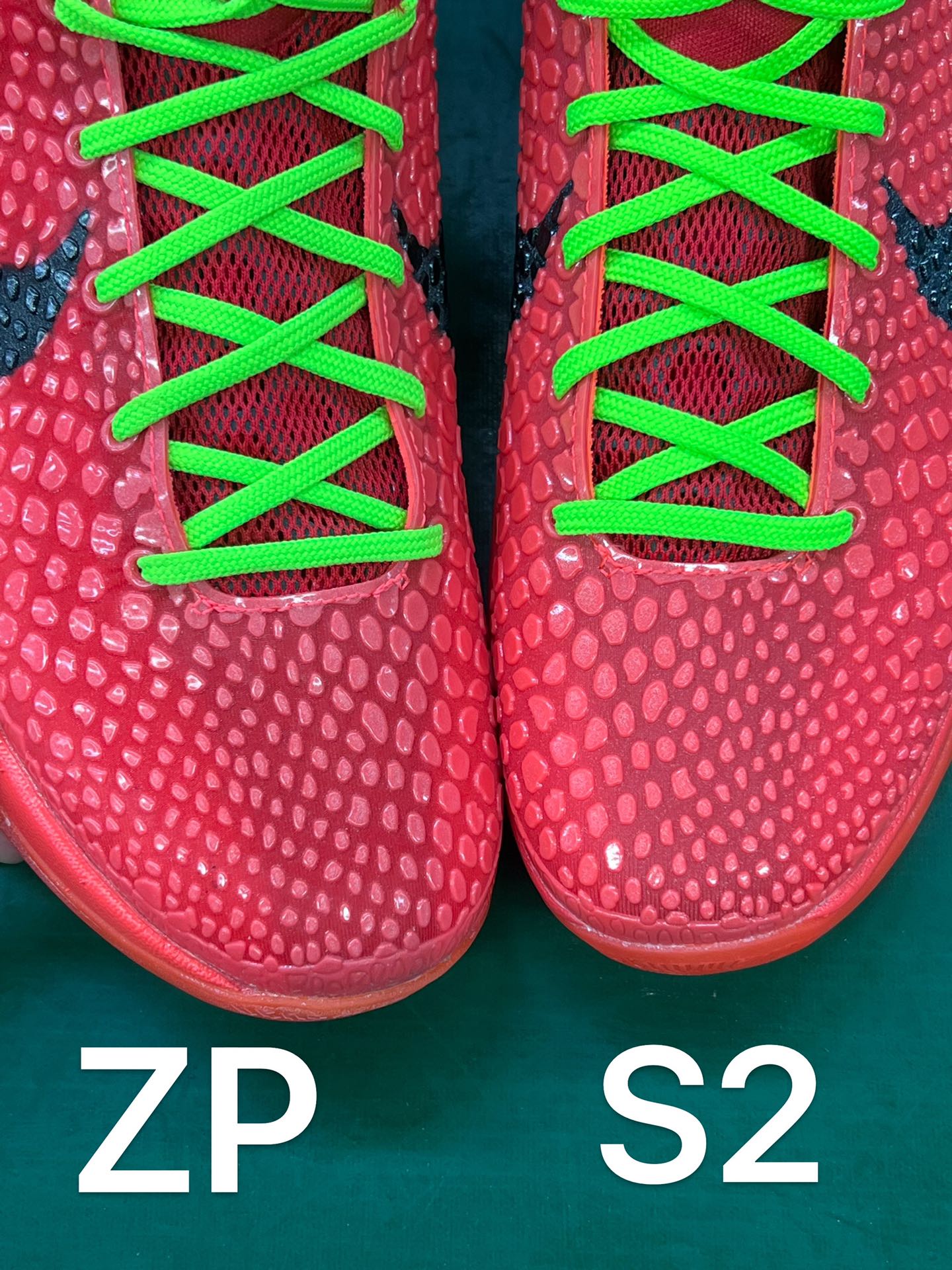 S2外貿 KOBE6 Reverse Grinch  前掌氣墊  后掌EVA 科比 6   籃球鞋 實戰鞋 真碳板 波鞋 球鞋 波鞋 男鞋 红色 FV4921-600