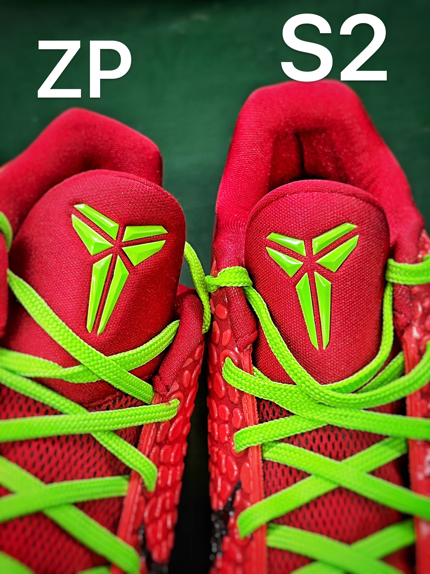 S2外貿 KOBE6 Reverse Grinch  前掌氣墊  后掌EVA 科比 6   籃球鞋 實戰鞋 真碳板 波鞋 球鞋 波鞋 男鞋 红色 FV4921-600