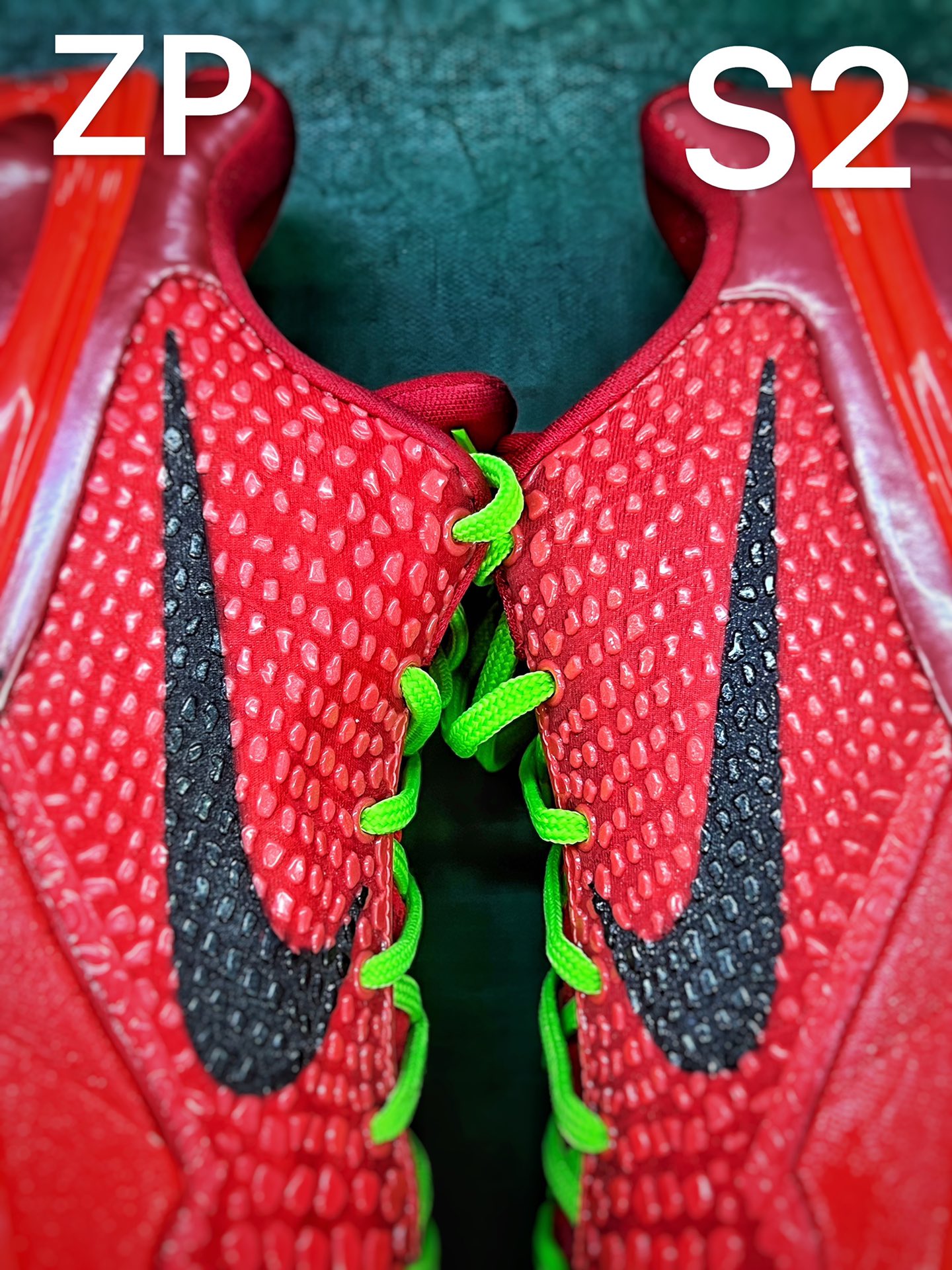 S2外貿 KOBE6 Reverse Grinch  前掌氣墊  后掌EVA 科比 6   籃球鞋 實戰鞋 真碳板 波鞋 球鞋 波鞋 男鞋 红色 FV4921-600