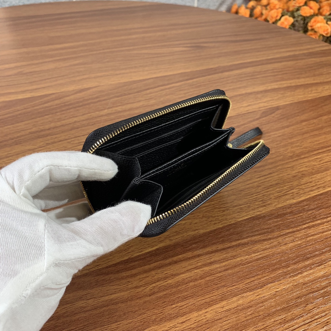  LOUIS VUITTON Zippy 路易威登  拉链零钱包 小牛皮经典老花压印 口袋 钱夹 钱包 男女同款 黑色 M60574