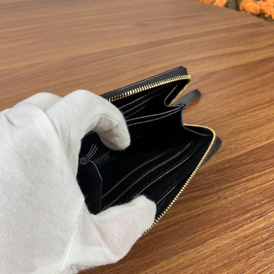  LOUIS VUITTON Zippy 路易威登  拉链零钱包 小牛皮经典老花压印 口袋 钱夹 钱包 男女同款 黑色 M60574