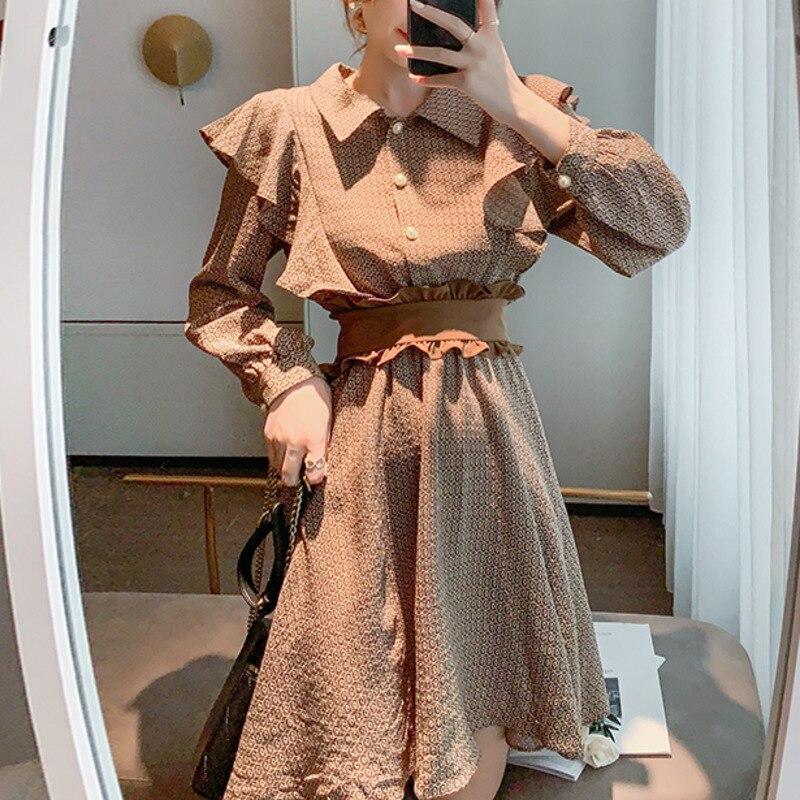 Women Dress For Summer The Beach Cover Up 2021 Bathroom Outlet Ins Web Languid Lazy Flower Smock Print Polyester Swimsuit Tunics