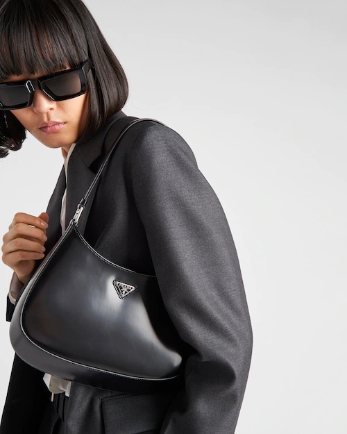 Prada プラダ クレオ ブラッシュドレザー ショルダーバッグ 2