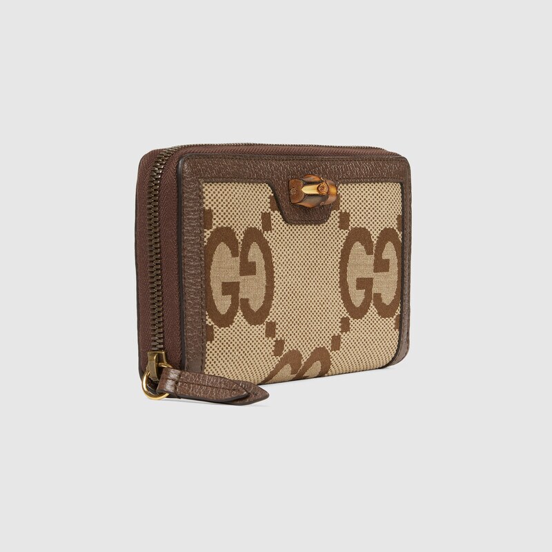 饰超级双G图案Gucci Diana竹节钱包