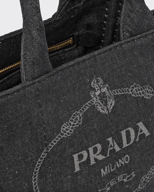 Prada デニム ファブリック ハンドバッグ 6