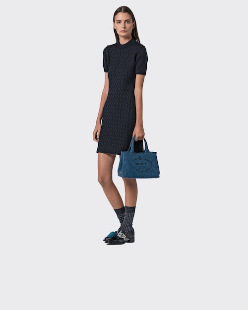 Prada デニム ファブリック ハンドバッグ 2