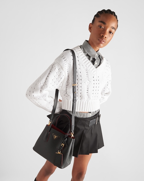 Prada プラダ ドゥーブレ サフィアーノレザー ミニバッグ 7