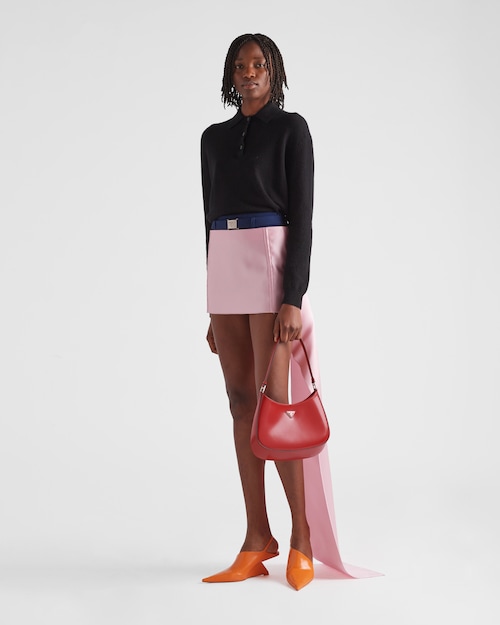 Prada プラダ クレオ ブラッシュドレザー ショルダーバッグ 2
