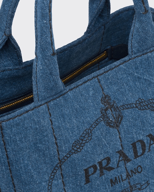Prada デニム ファブリック ハンドバッグ 6