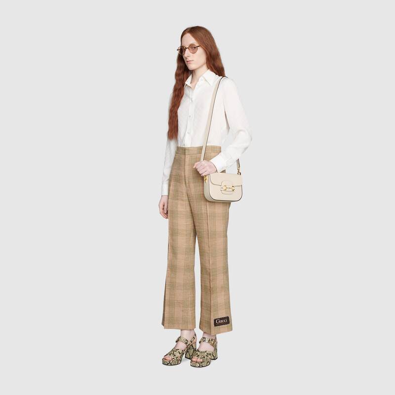 Gucci 马衔扣1955系列迷你手袋（配可拆卸双肩带）