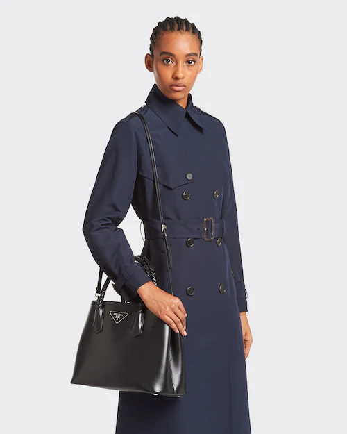 Prada プラダ ドゥーブレ ミディアム レザー ハンドバッグ 2