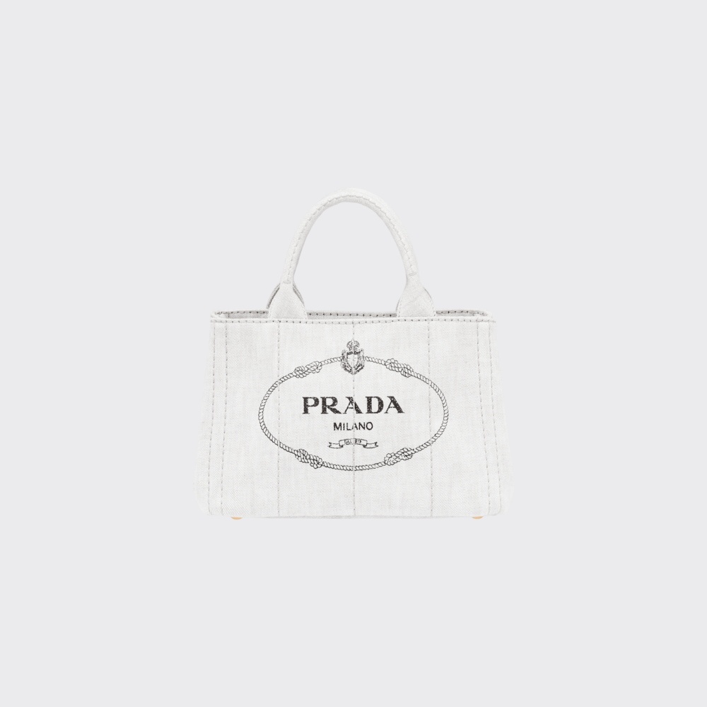 Prada デニム ファブリック ハンドバッグ 1