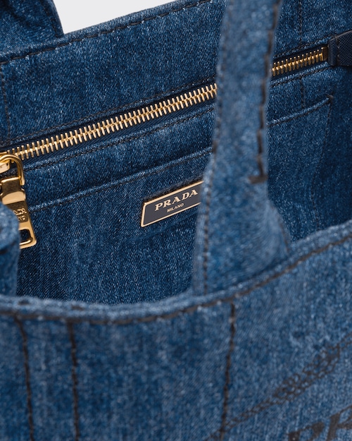 Prada デニム ファブリック ハンドバッグ 5