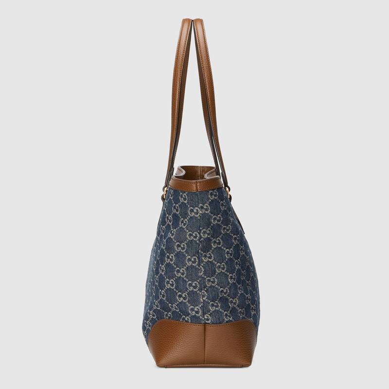 GG Denim系列Ophidia系列中号GG托特包