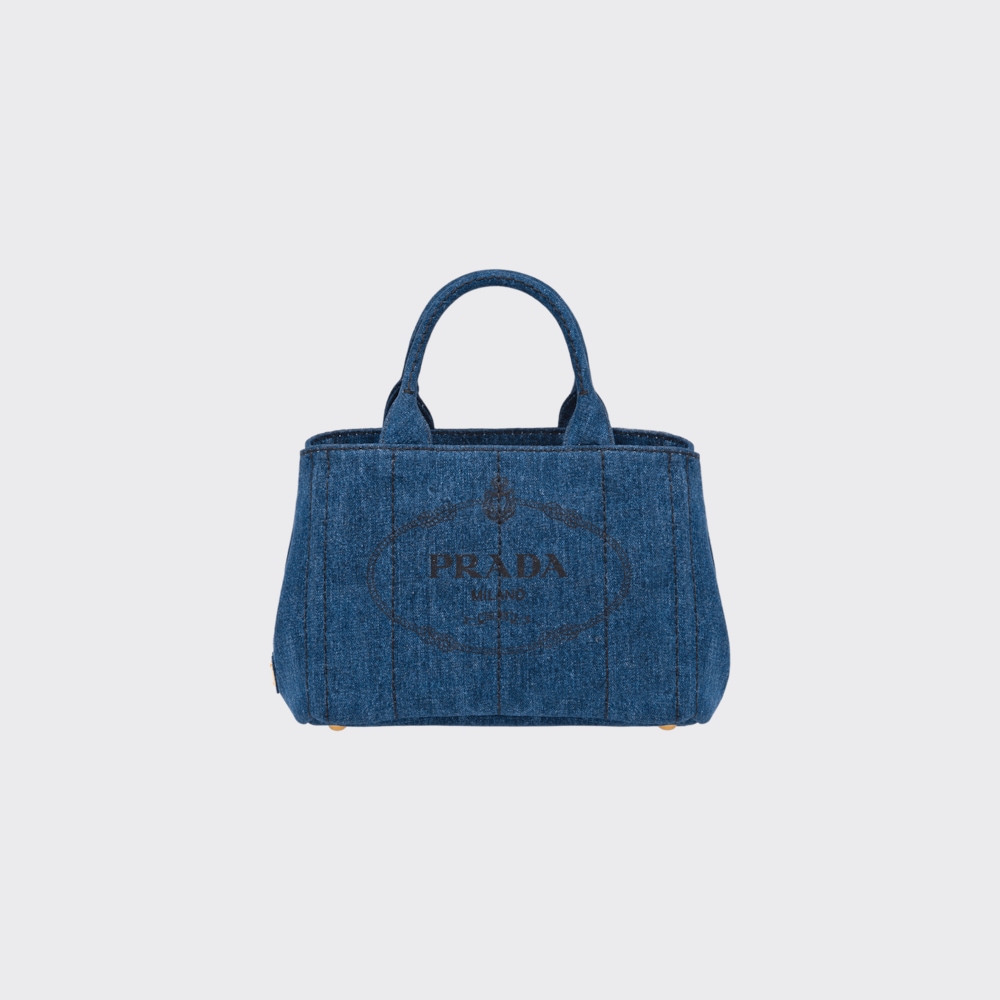 Prada デニム ファブリック ハンドバッグ 1