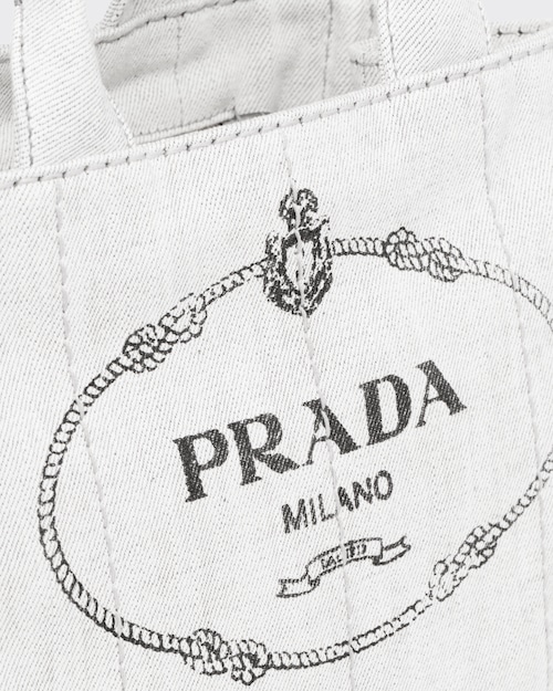 Prada デニム ファブリック ハンドバッグ 6