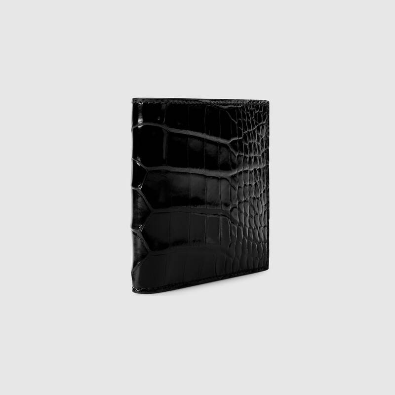 GUCCI グッチ クロコダイルレザー二つ折り財布-高島屋オンラインストア