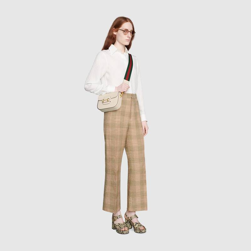 Gucci 马衔扣1955系列迷你手袋（配可拆卸双肩带）